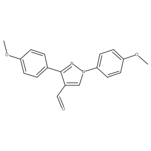 1,3-Bis(4-methoxyphenyl)-1H-pyrazole-4-carbaldehyde Structure