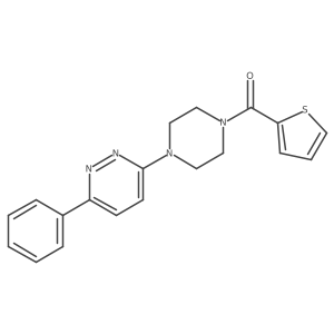 (4-(6-Phenylpyridazin-3-yl)piperazin-1-yl)(thiophen-2-yl)methanone Structure