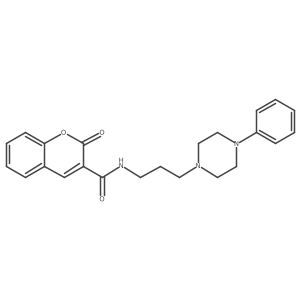 2-oxo-N-(3-(4-phenylpiperazin-1-yl)propyl)-2H-chromene-3-carboxamide Structure