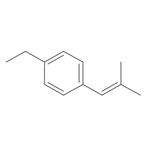 1-Ethyl-4-(2-methylprop-1-en-1-yl)benzene结构式