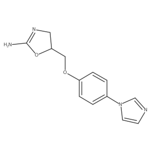 5-[(4-Imidazol-1-ylphenoxy)methyl]-4,5-dihydro-1,3-oxazol-2-amine Structure
