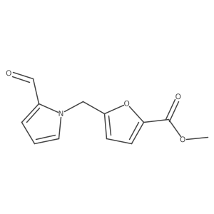 Methyl 5-((2-formyl-1H-pyrrol-1-yl)methyl)furan-2-carboxylate结构式