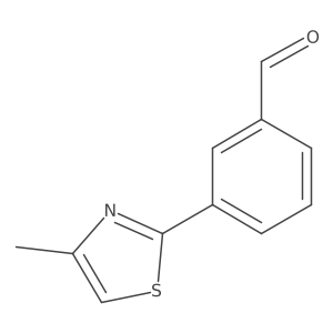 3-(4-Methyl-1,3-thiazol-2-yl)benzaldehyde结构式