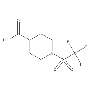 1-(Trifluoromethylsulfonyl)piperidine-4-carboxylic acid Structure