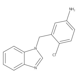 3-(1H-Benzimidazol-1-ylmethyl)-4-chlorobenzenamine结构式