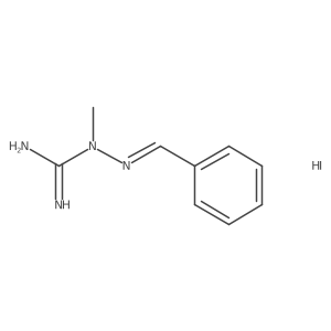 1-(Benzylideneamino)-1-methylguanidine;hydroiodide Structure