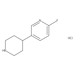 2-Fluoro-5-(piperidin-4-yl)pyridine hydrochloride Structure