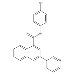 N-(4-hydroxyphenyl)-2-(pyridin-3-yl)quinoline-4-carboxamide Structure
