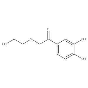 4-(2-Hydroxyethylthio-acetyl)catechol Structure