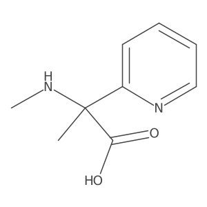 2-(Methylamino)-2-(pyridin-2-yl)propanoic acid Structure