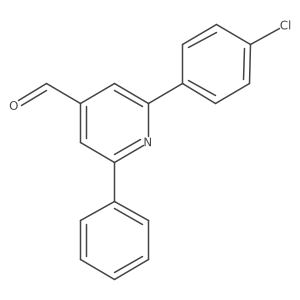 2-(4-Chlorophenyl)-6-phenylpyridine-4-carbaldehyde结构式