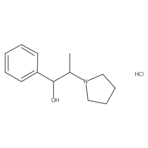 (1S,2R)-1-Phenyl-2-(pyrrolidin-1-yl)propan-1-ol hydrochloride结构式