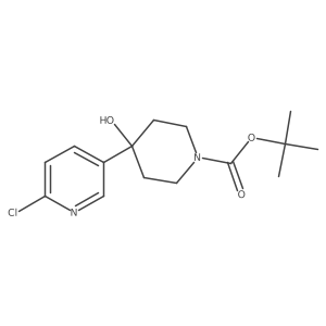Tert-butyl 4-(6-chloropyridin-3-yl)-4-hydroxypiperidine-1-carboxylate Structure