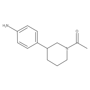 1-[3-(4-Aminophenyl)piperidin-1-yl]ethanone Structure