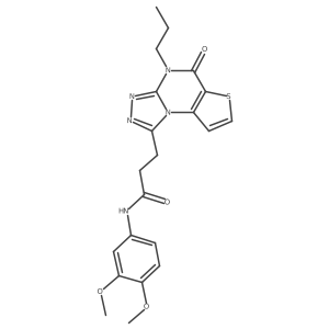 N-(3,4-dimethoxyphenyl)-3-(5-oxo-4-propyl-4,5-dihydrothieno[2,3-e][1,2,4]triazolo[4,3-a]pyrimidin-1-yl)propanamide结构式