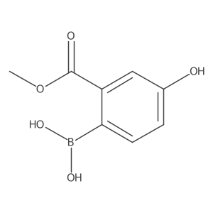 2-Methoxycarbonyl-4-hydroxy-phenylboronic acid结构式