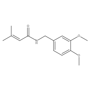 n-(3,4-Dimethoxybenzyl)-3-methylbut-2-enamide结构式