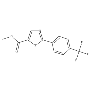 2-(4-Trifluoromethylphenyl)thiazole-5-carboxylic acid methyl ester结构式