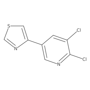 2,3-Dichloro-5-(4-thiazolyl)pyridine Structure