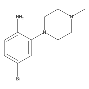 4-Bromo-2-(4-methylpiperazin-1-yl)aniline Structure
