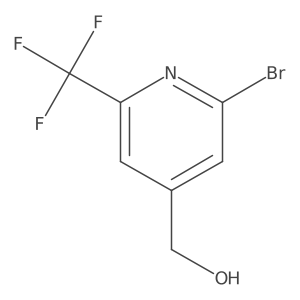 2-Bromo-6-(trifluoromethyl)pyridine-4-methanol Structure