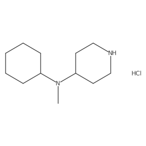 N-cyclohexyl-N-methylpiperidin-4-amine hydrochloride Structure