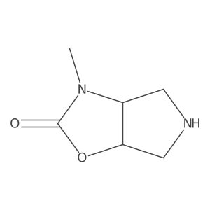 rac-(3aR,6aS)-3-methyl-hexahydro-2H-pyrrolo[3,4-d][1,3]oxazol-2-one Structure