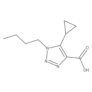 1-Butyl-5-cyclopropyl-1h-1,2,3-triazole-4-carboxylic acid Structure