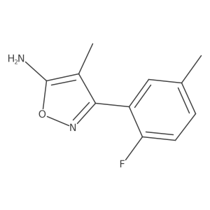 3-(2-Fluoro-5-methylphenyl)-4-methyl-1,2-oxazol-5-amine Structure