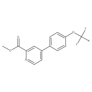 4-(4-(Trifluoromethoxy)phenyl)picolinic acid methyl ester Structure