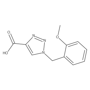 1-(2-methoxybenzyl)-1H-1,2,3-triazole-4-carboxylic acid结构式