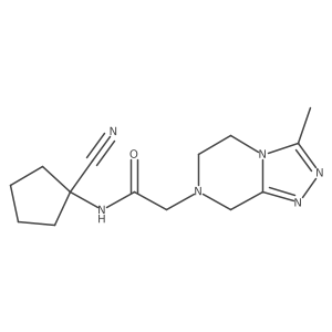 N-(1-cyanocyclopentyl)-2-{3-methyl-5H,6H,7H,8H-[1,2,4]triazolo[4,3-a]pyrazin-7-yl}acetamide Structure