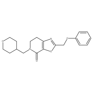 5-(Oxan-4-ylmethyl)-2-(phenoxymethyl)-6,7-dihydro-[1,3]thiazolo[5,4-c]pyridin-4-one结构式