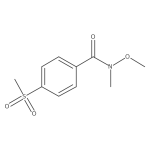 4-methanesulfonyl-N-methoxy-N-methylbenzamide结构式
