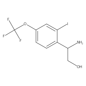 (R)-2-Amino-2-(2-iodo-4-(trifluoromethoxy)phenyl)ethan-1-ol Structure