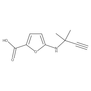 5-[(2-Methylbut-3-YN-2-YL)amino]furan-2-carboxylic acid结构式