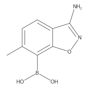 (3-Amino-6-methylbenzo[d]isoxazol-7-yl)boronic acid Structure