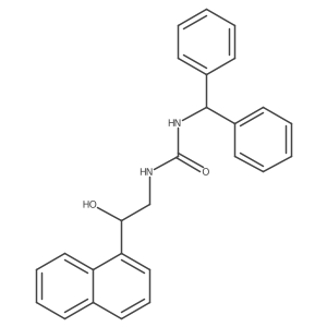 1-Benzhydryl-3-(2-hydroxy-2-(naphthalen-1-yl)ethyl)urea结构式