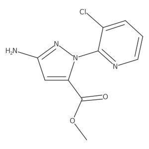 methyl 3-amino-1-(3-chloropyridin-2-yl)-1H-pyrazole-5-carboxylate Structure
