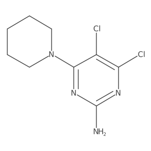 4,5-Dichloro-6-(piperidin-1-yl)pyrimidin-2-amine Structure