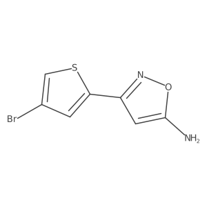 3-(4-Bromothiophen-2-yl)-1,2-oxazol-5-amine Structure