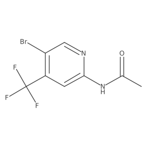 N-(5-Bromo-4-(trifluoromethyl)pyridin-2-yl)acetamide Structure