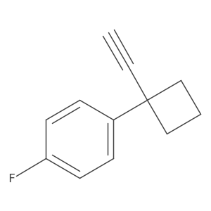 1-(1-Ethynylcyclobutyl)-4-fluorobenzene结构式