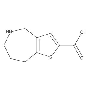4H,5H,6H,7H,8H-thieno[3,2-c]azepine-2-carboxylic acid Structure