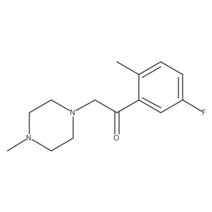 Ethanone, 1-(5-fluoro-2-methylphenyl)-2-(4-methyl-1-piperazinyl)-结构式