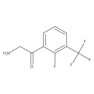 2-Amino-1-[2-fluoro-3-(trifluoromethyl)phenyl]ethan-1-one Structure