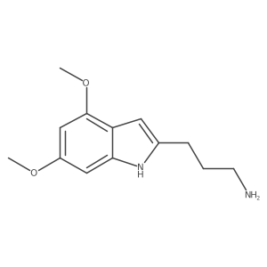 3-(4,6-dimethoxy-1H-indol-2-yl)propan-1-amine Structure