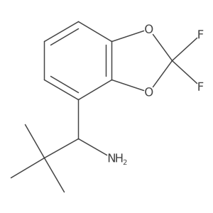 1-(2,2-Difluorobenzo[D][1,3]dioxol-4-YL)-2,2-dimethylpropan-1-amine Structure