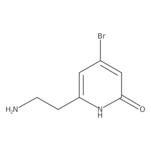 6-(2-Aminoethyl)-4-bromopyridin-2-OL结构式