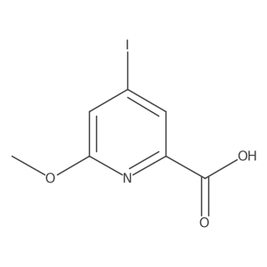4-Iodo-6-methoxypyridine-2-carboxylic acid结构式